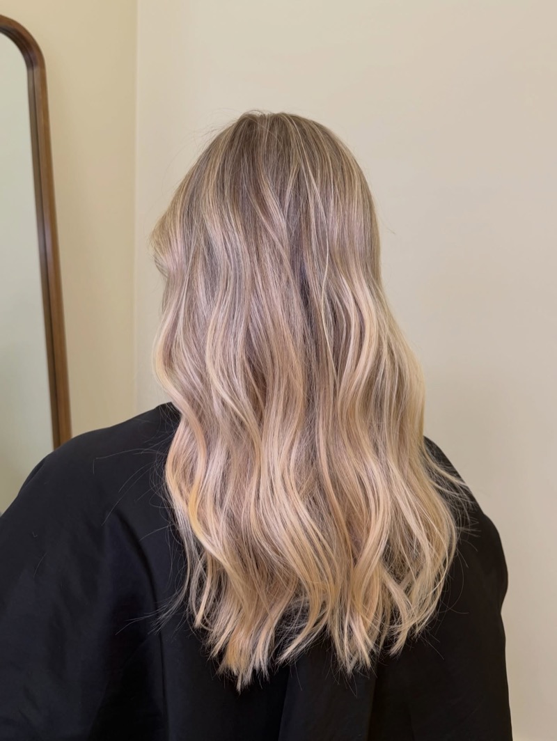 Blonde transformation — soft, sun-kissed balayage
