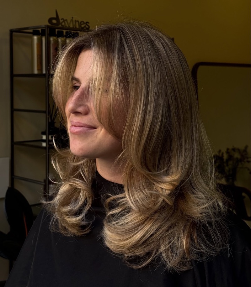 Fresh layered haircut